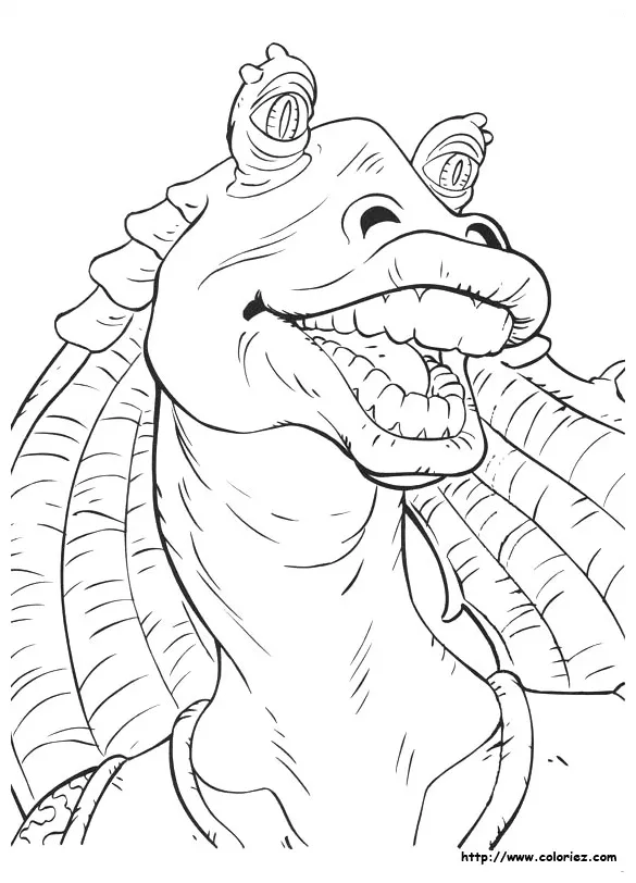 Jar Jar Coloring Pages