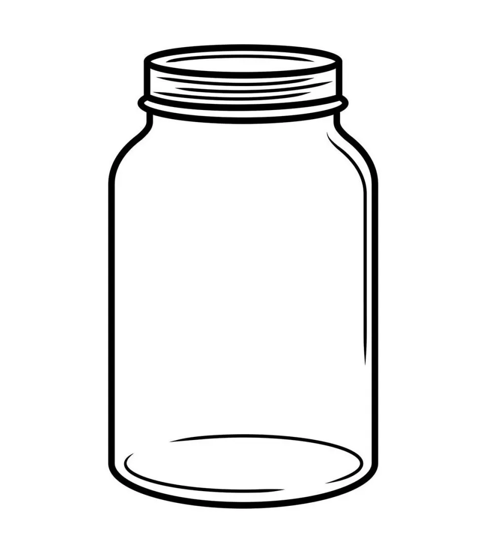 Jar Coloring Page at GetColorings.com | Free printable colorings pages