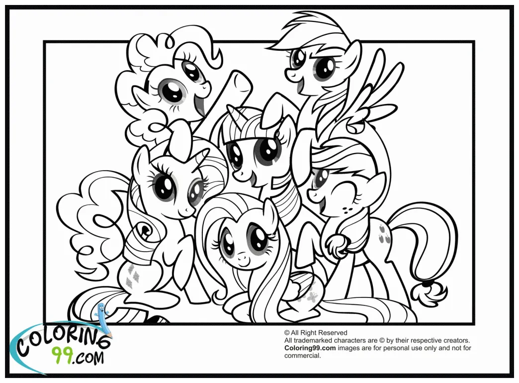 My Little Pony Coloring Page - Coloring Home