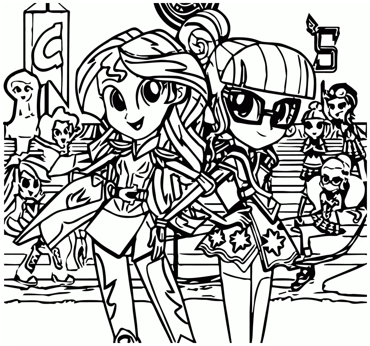 My Little Pony Coloring Pages Baby Mane Six Coloring Pages