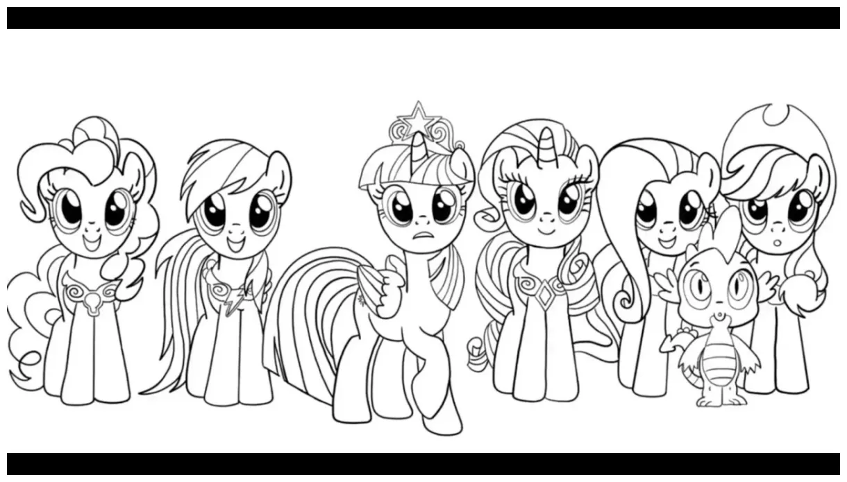 My Little Pony Mane 6 Coloring Bee | All Mane 6 Redesigns ! ( I'll
