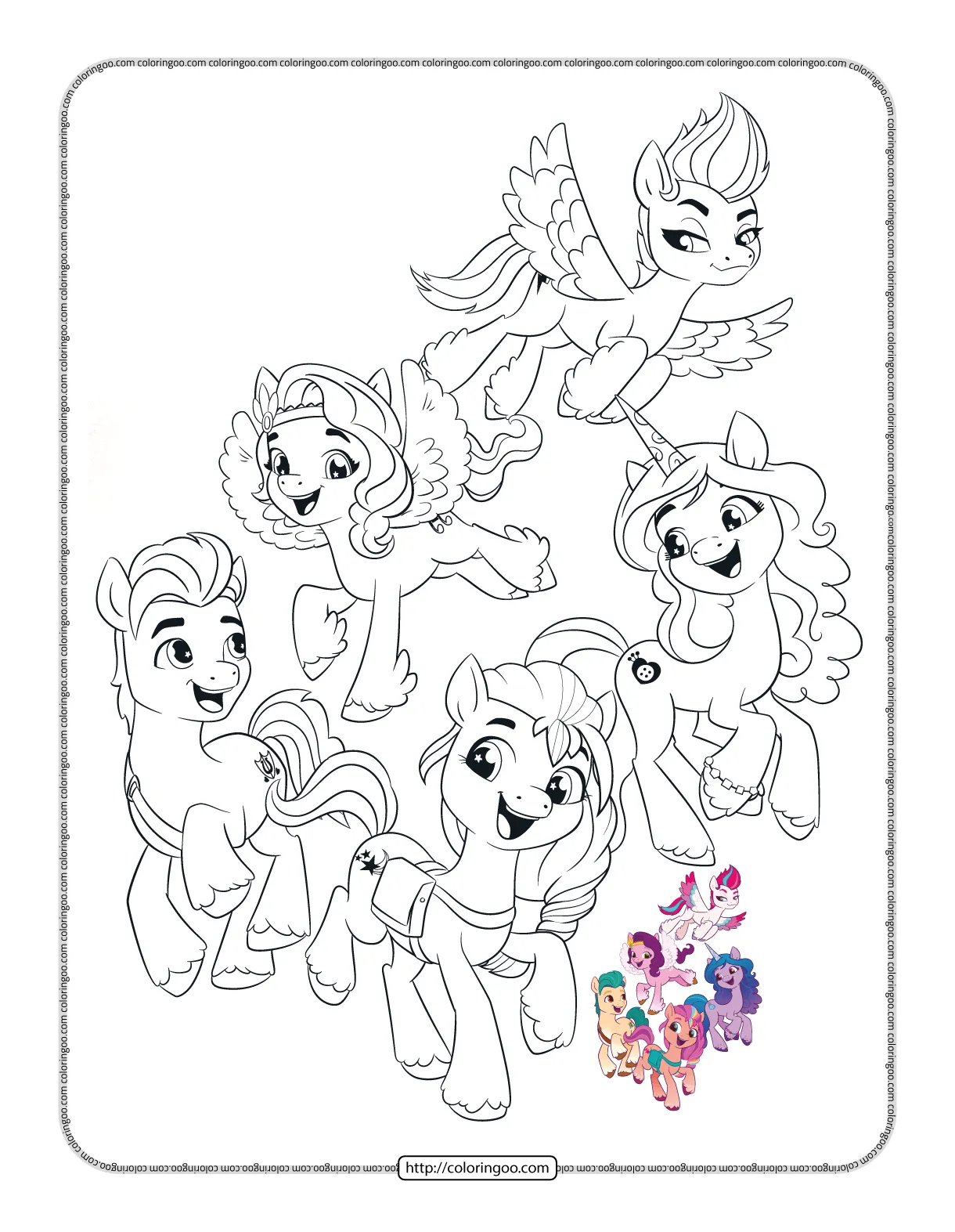 My little pony mane 6 coloring bee all mane 6 redesigns ! i'll