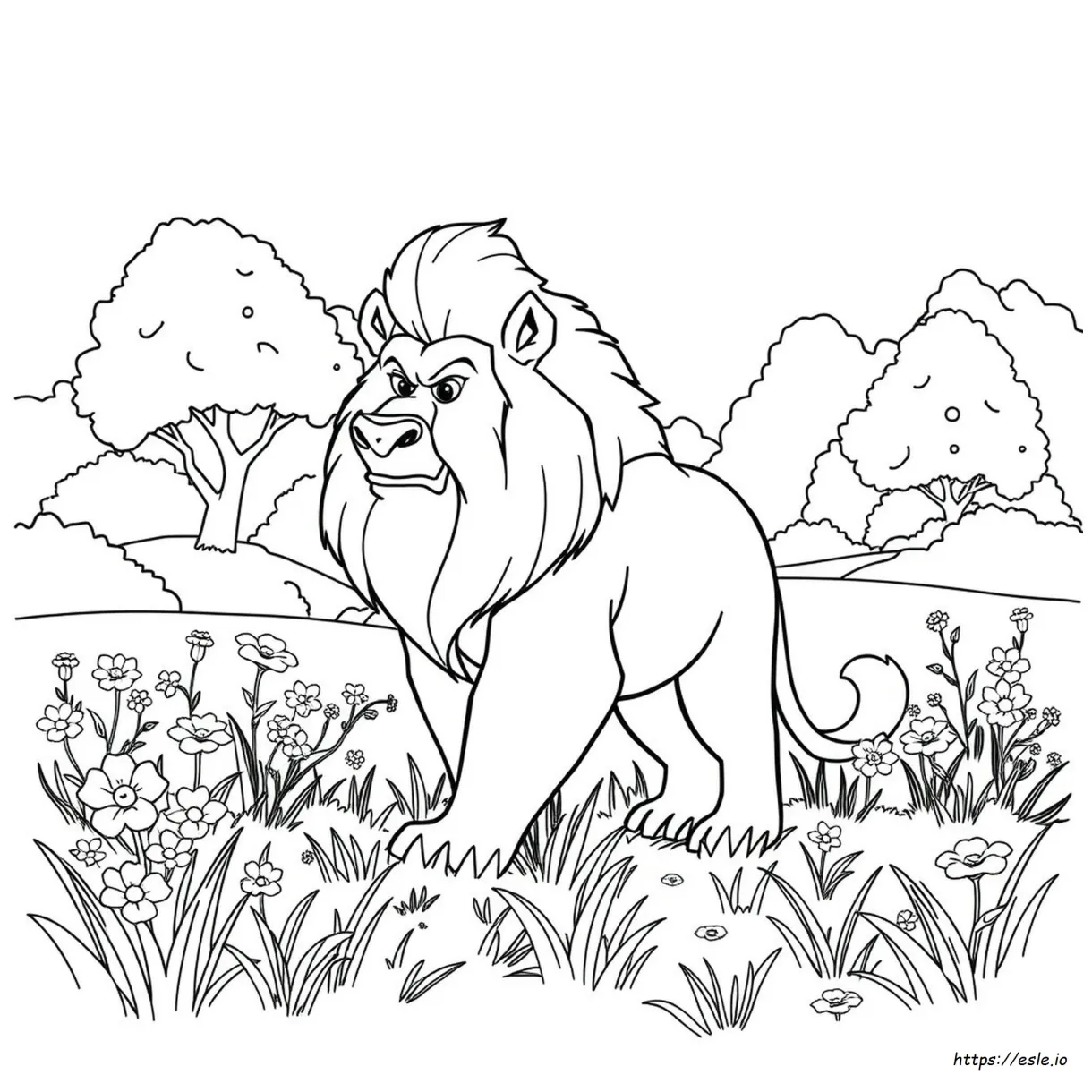 Beast coloring printable coloring page