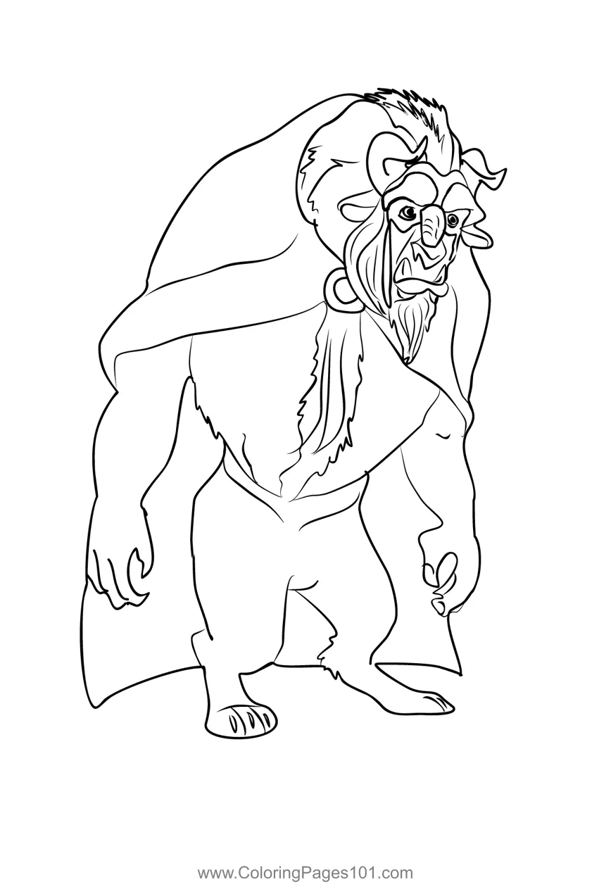 Beauty and the beast 3 coloring page for kids free beauty and the printable coloring page