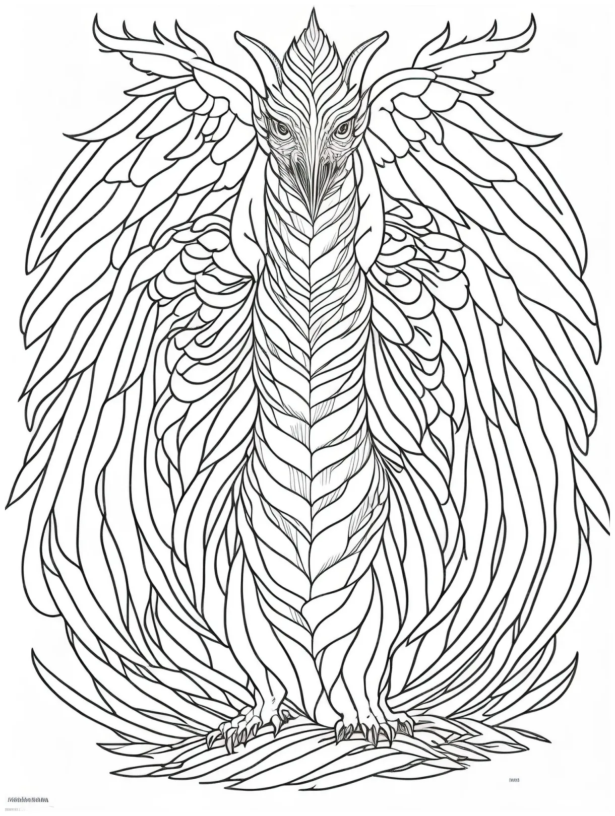 Premium vector explore the fantastical printable coloring page of