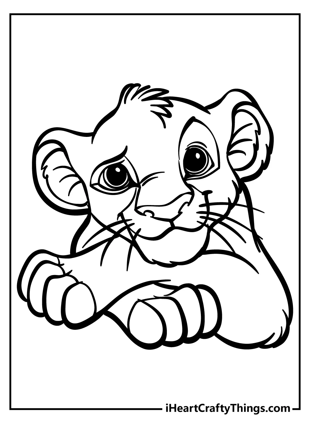 Tranh tô màu vua sư tử tô màu