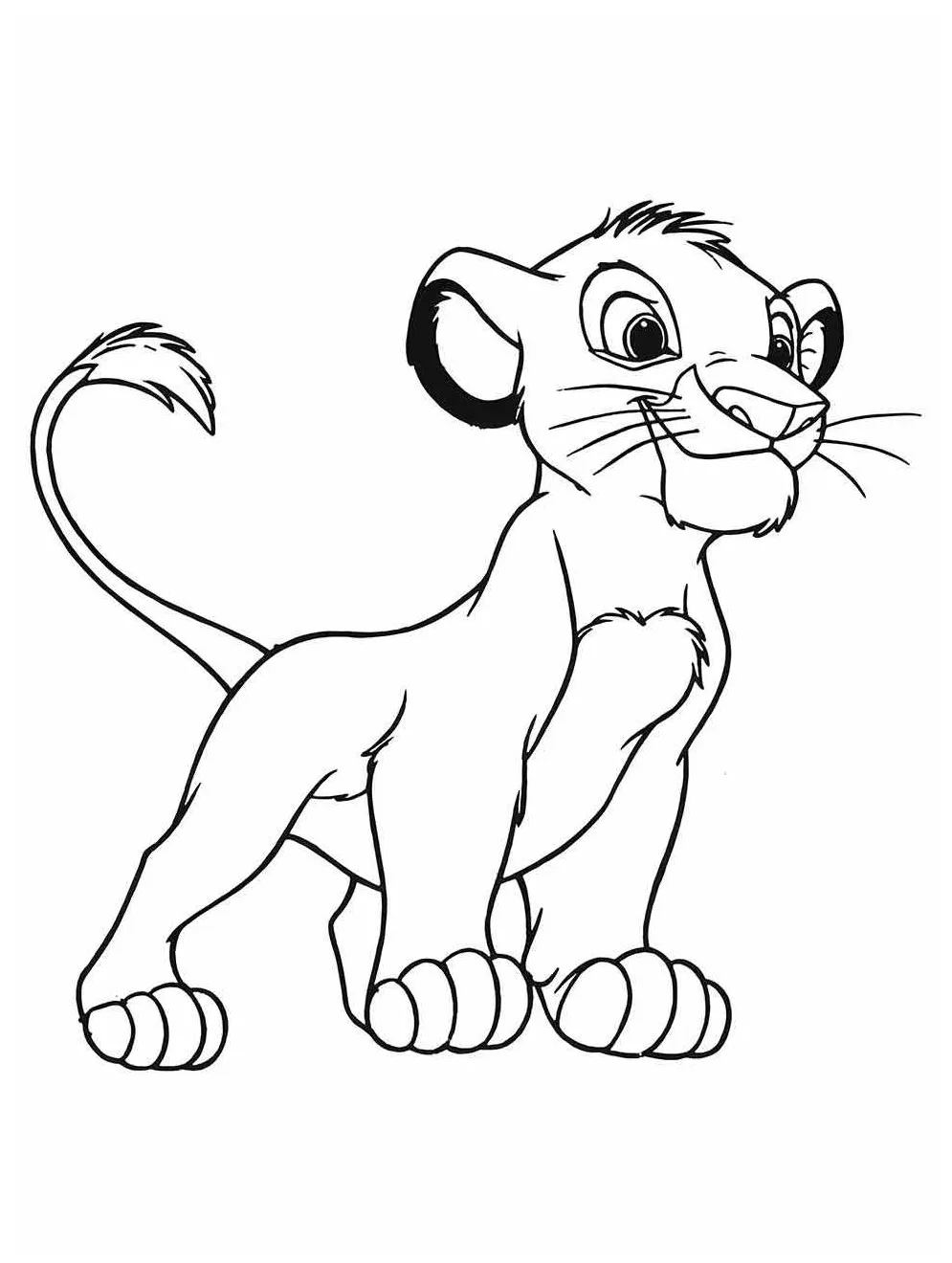 Desenho rei leao para colorir 25 educarolando aprender brincando