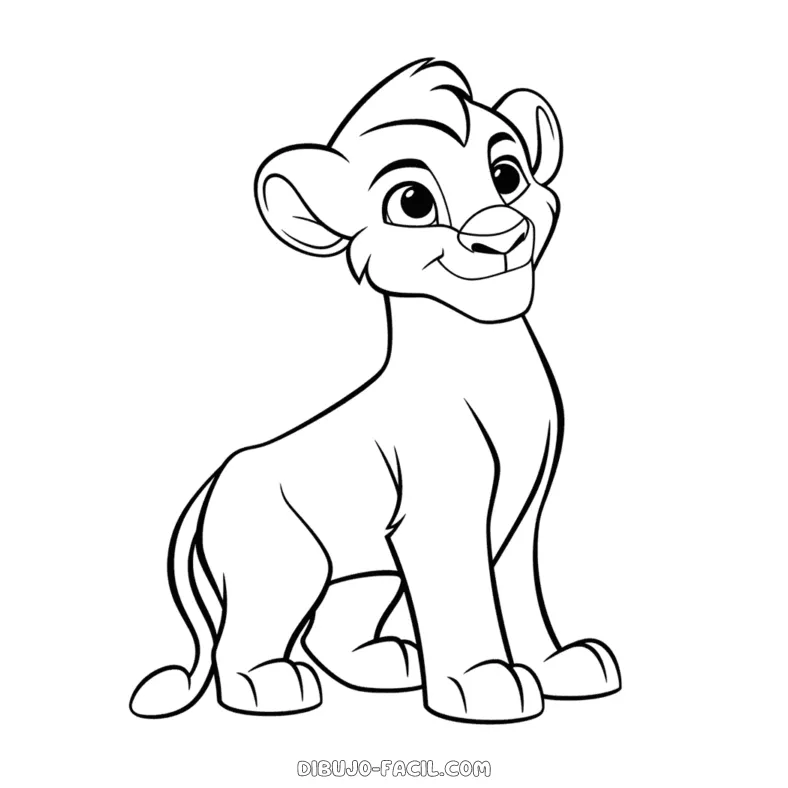 Dibujo fácil de nala el rey león dibujo facil