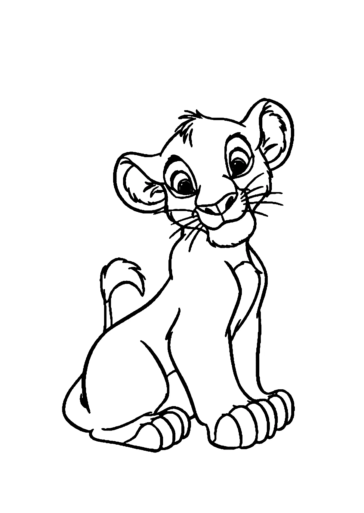 Nala fofa para colorir imprimir desenhos