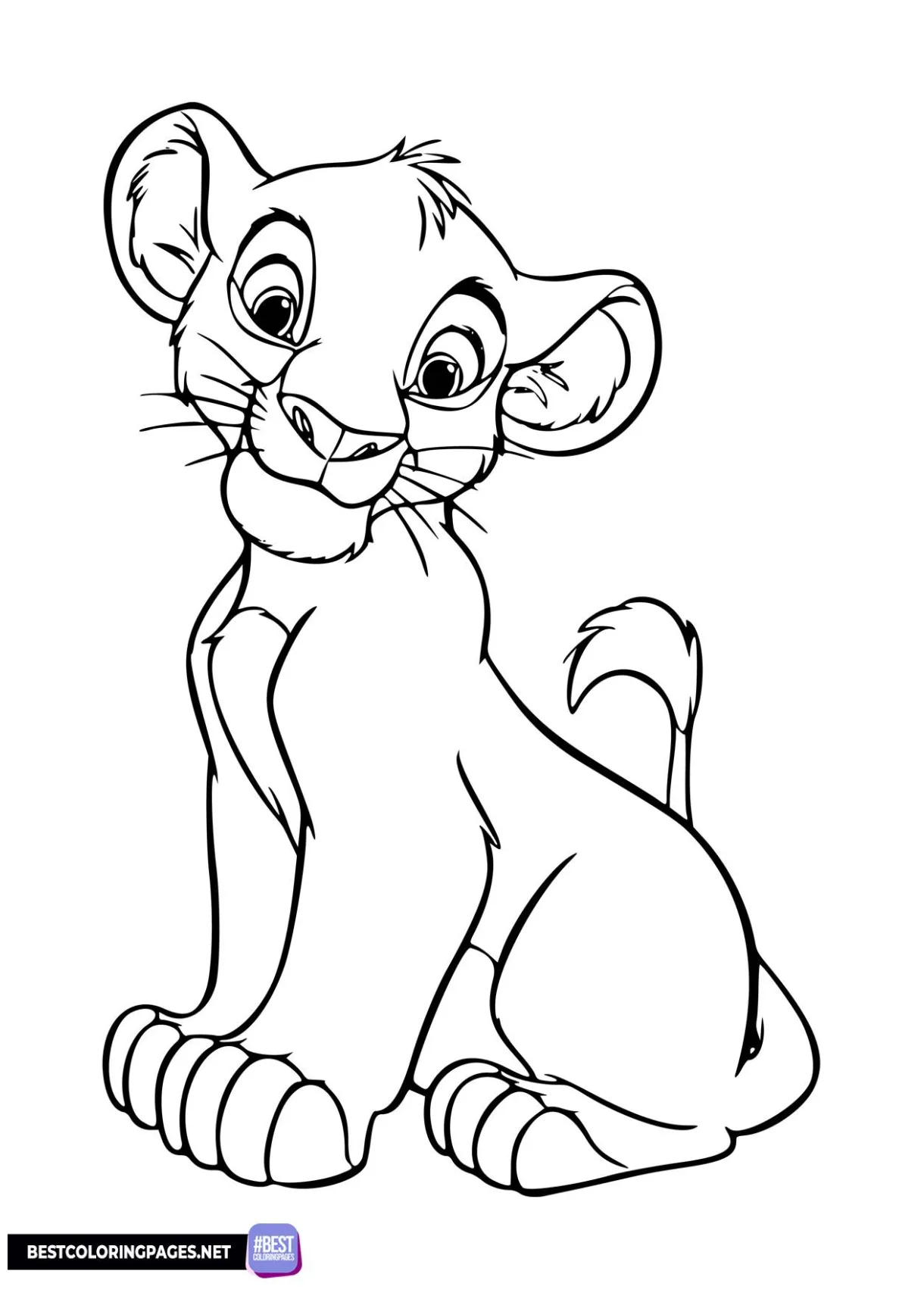 Lion king simba coloring pages free printable coloring pages