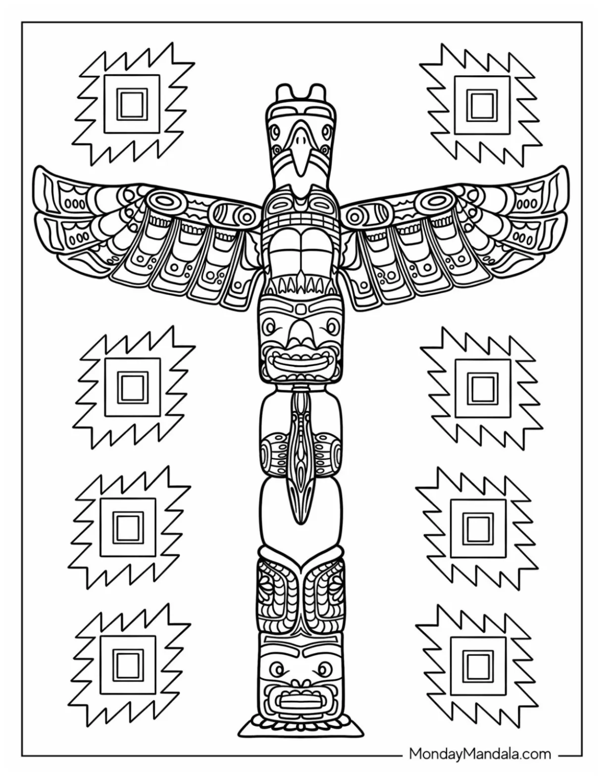 20 native american coloring pages free pdf printables