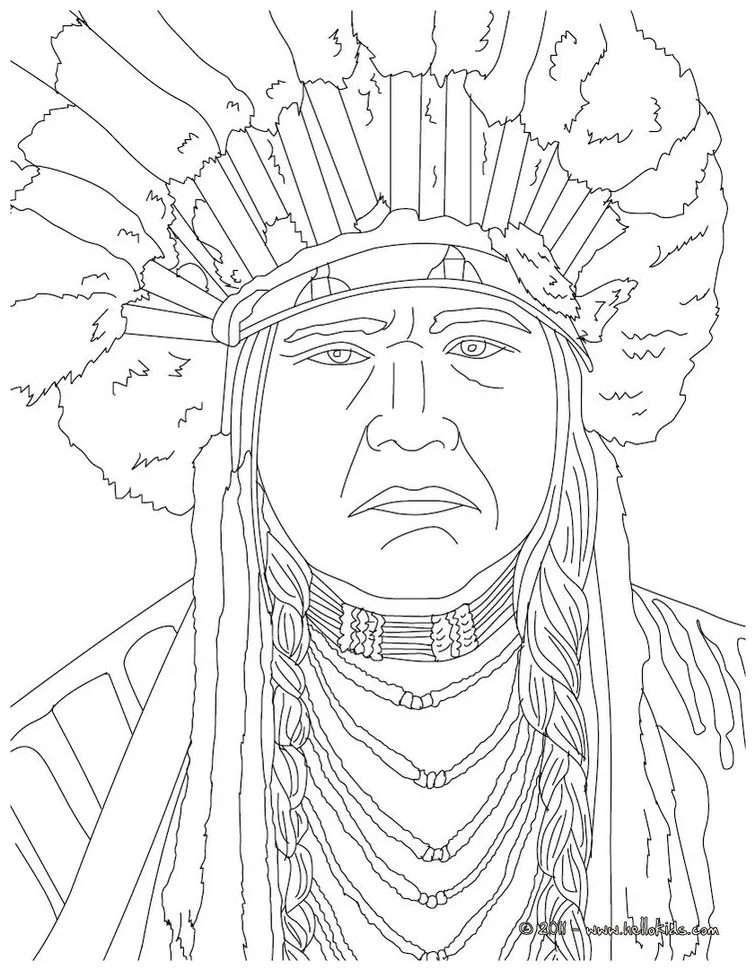Free printable native american coloring pages at getcolorings