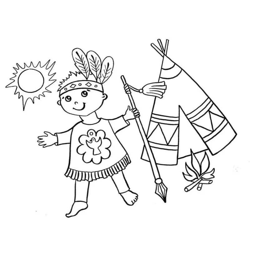 Coloring page indian teepee free printable coloring pages, 50% off