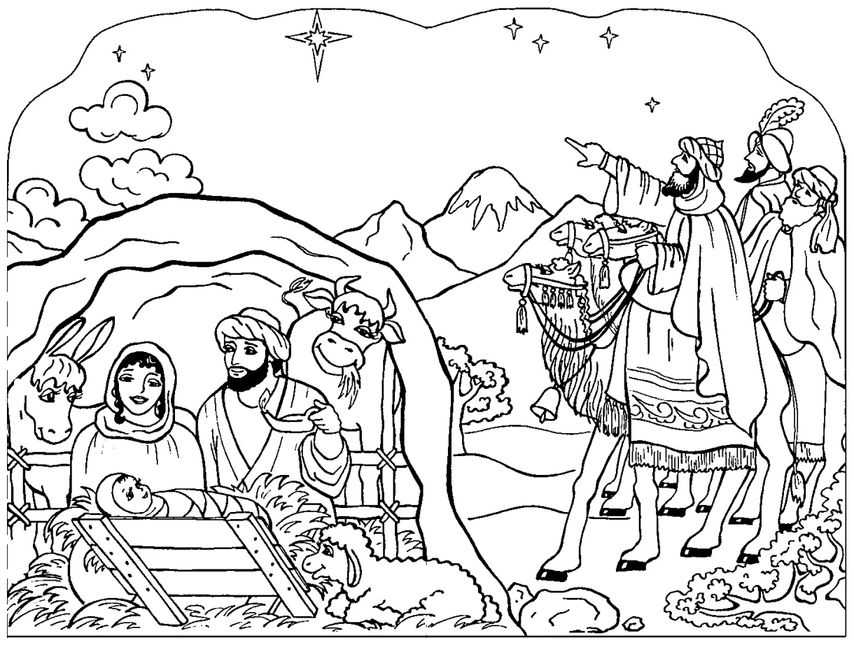 Free printable nativity coloring pages for kids best coloring pages printable coloring page