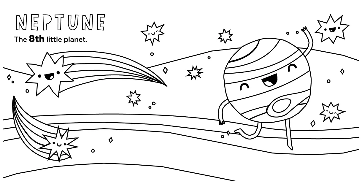 Neptune coloring pages