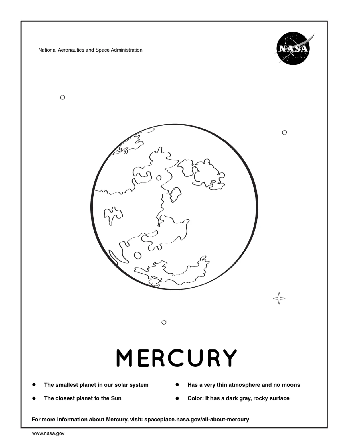 Neptune planet coloring sheet