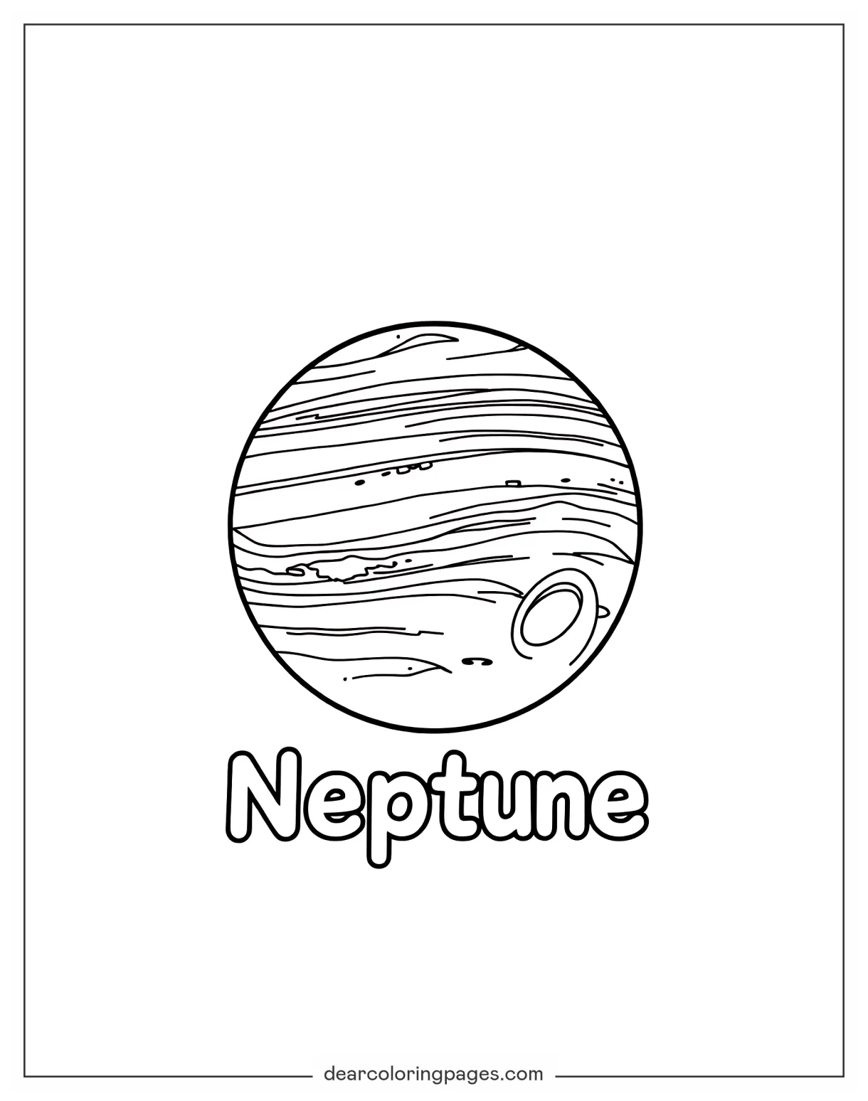Neptune Planet Coloring Pages [2025]