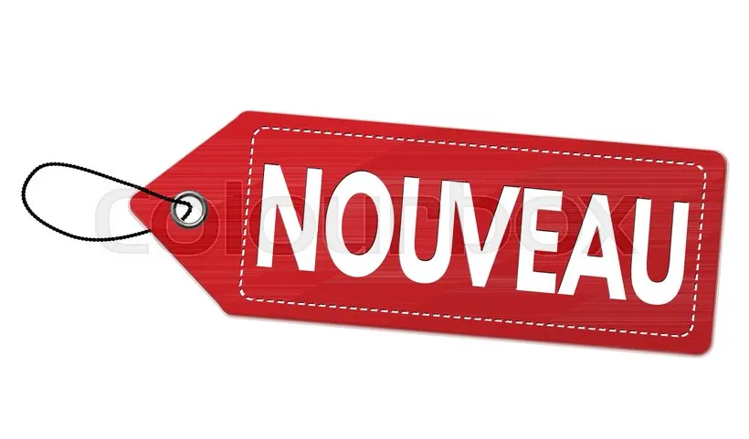 New on french language nouveau stock vector colourbox