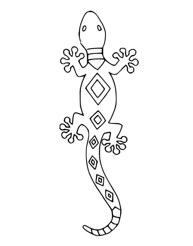 Newt coloring page