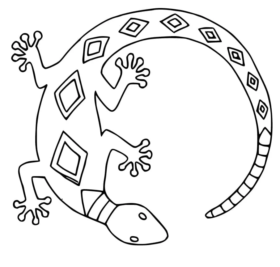 Newt coloring page