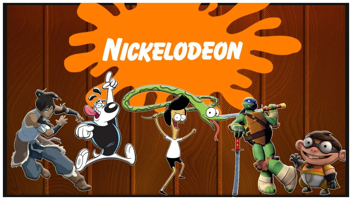 Nickelodeon animation characters printable coloring page