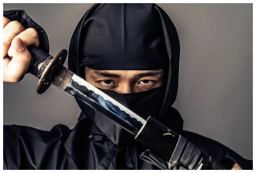 Ancient japanese ninja warrior