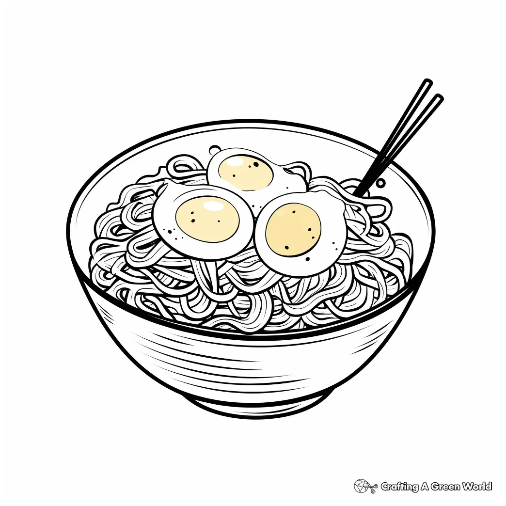 Noodle coloring pages free & printable!