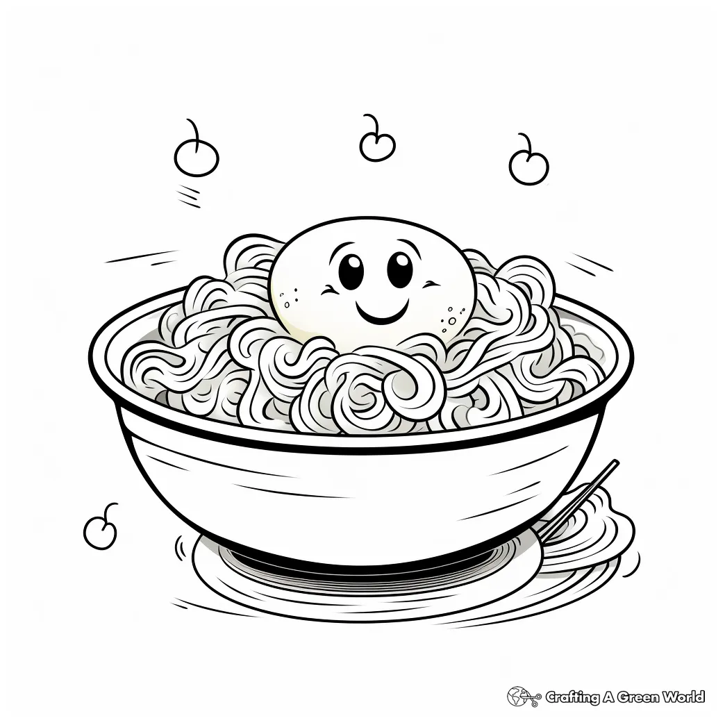 Noodle coloring pages free & printable! printable coloring page
