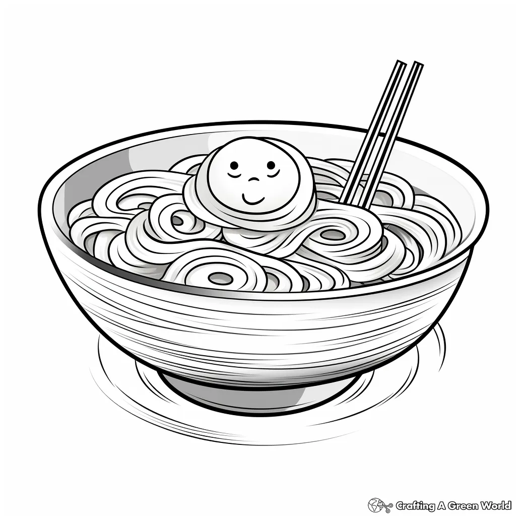 Noodle coloring pages free & printable!