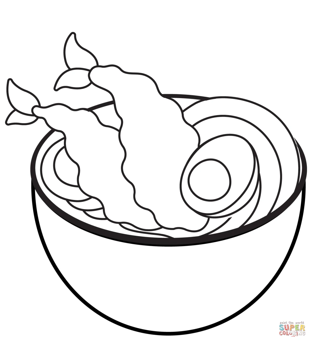 Noodle soup coloring page free printable coloring pages