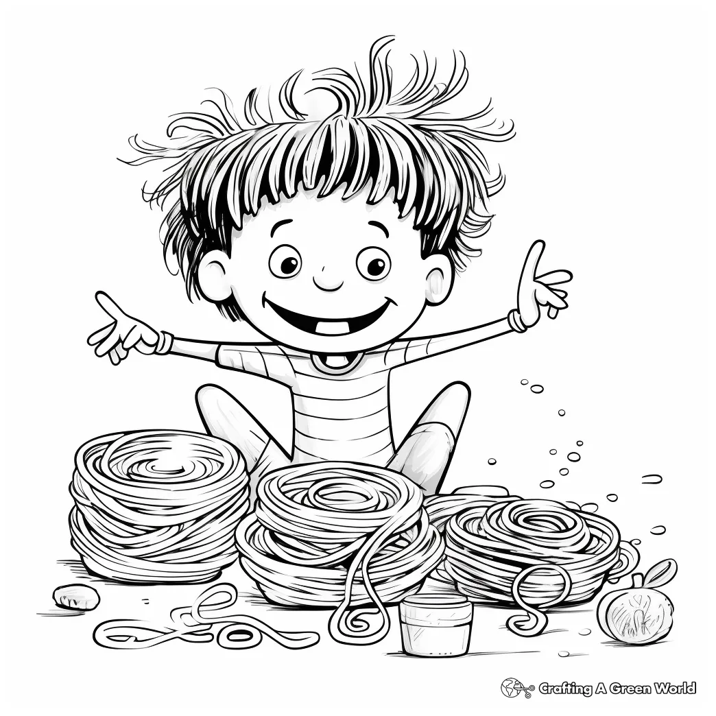 Noodle coloring pages free & printable!