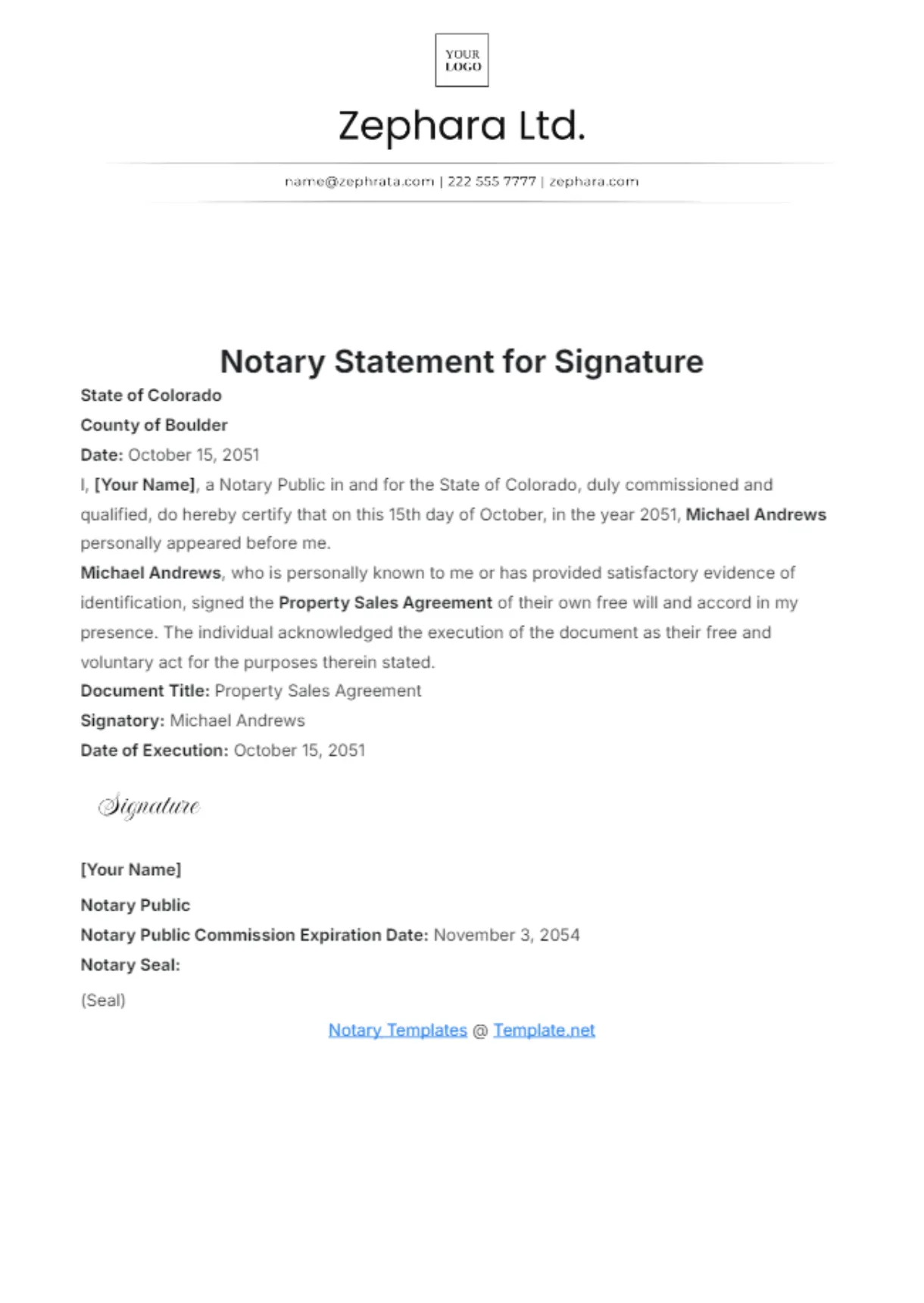 Free notary templates to edit online & print