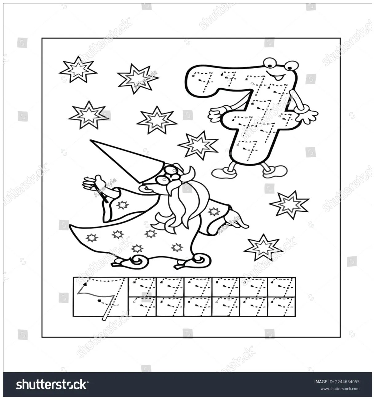 012345678910 vector illustration stock vector