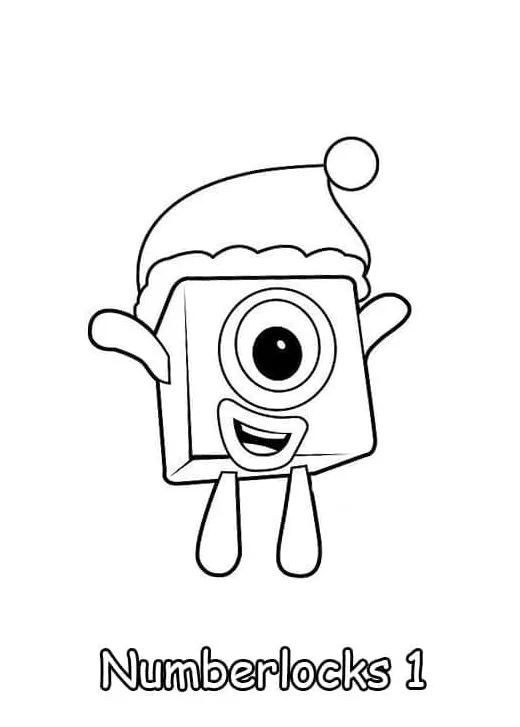 Numberblocks one coloring page download, print or color online for free