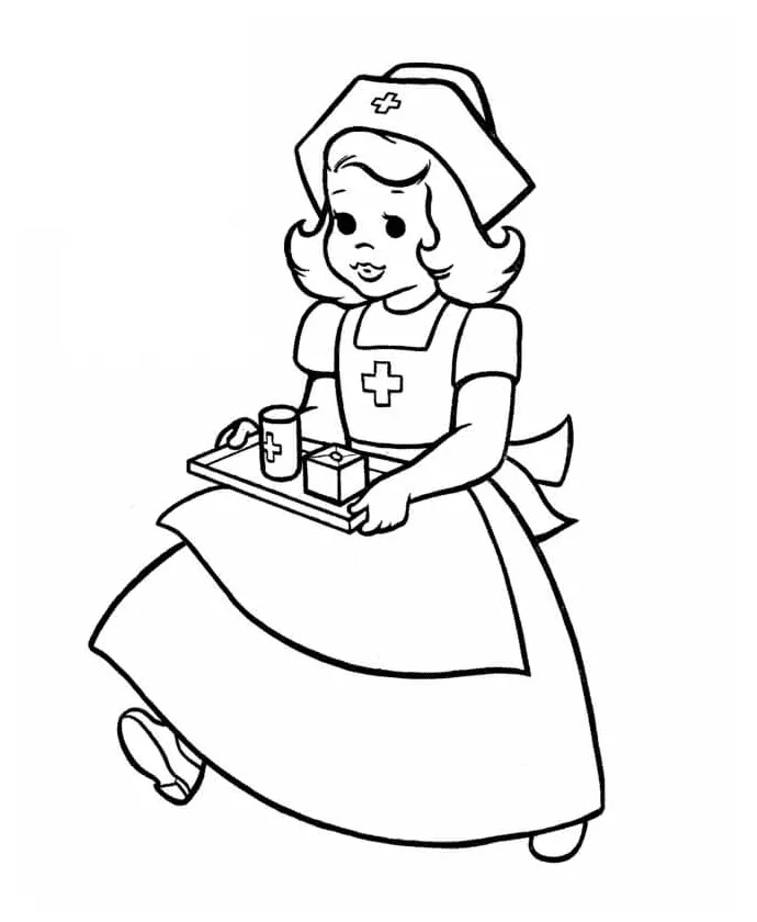 72 free printable nurse coloring pages