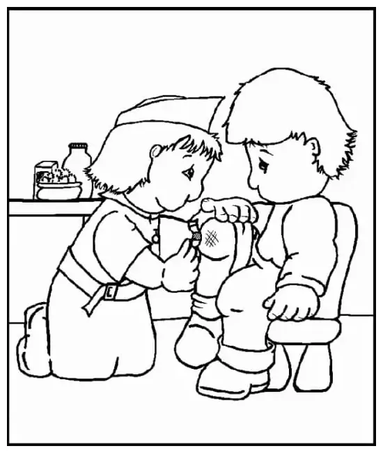 Nurse and medical record coloring page free printable coloring pages