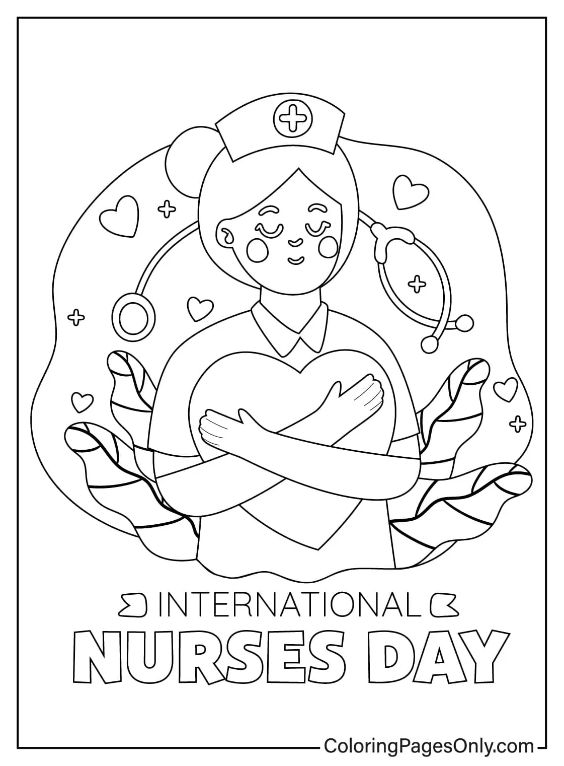 72 nurse coloring pages coloringpagesonly printable coloring page