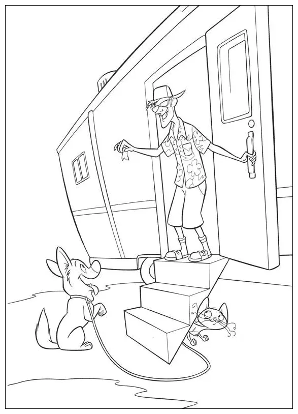 Kids-n-fun coloring page bolt bolt