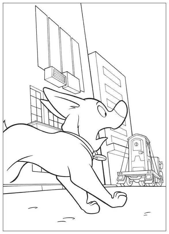 Kids-n-fun coloring page bolt bolt