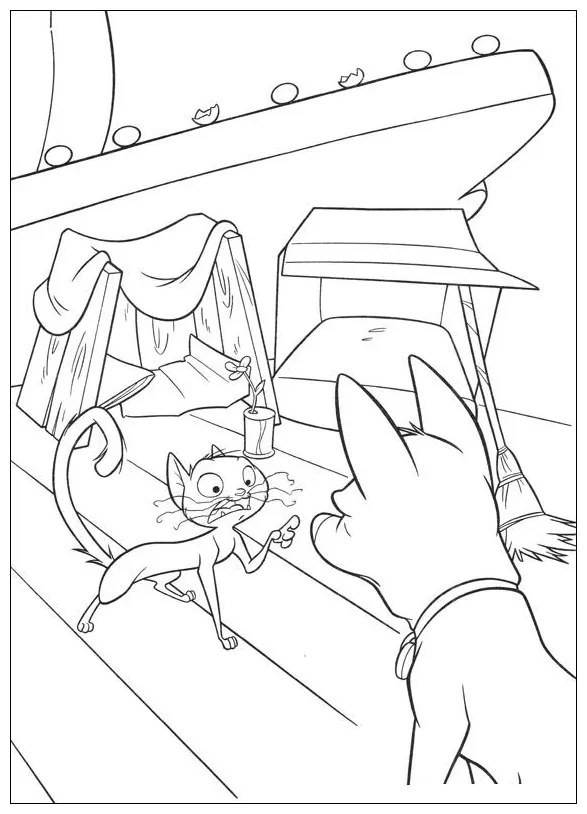 Kids-n-fun coloring page bolt bolt