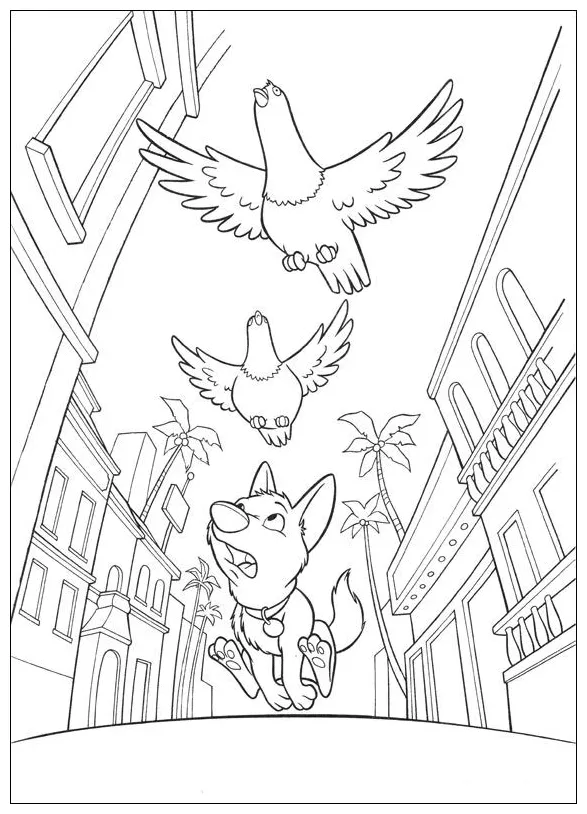 Kids-n-fun coloring page bolt bolt