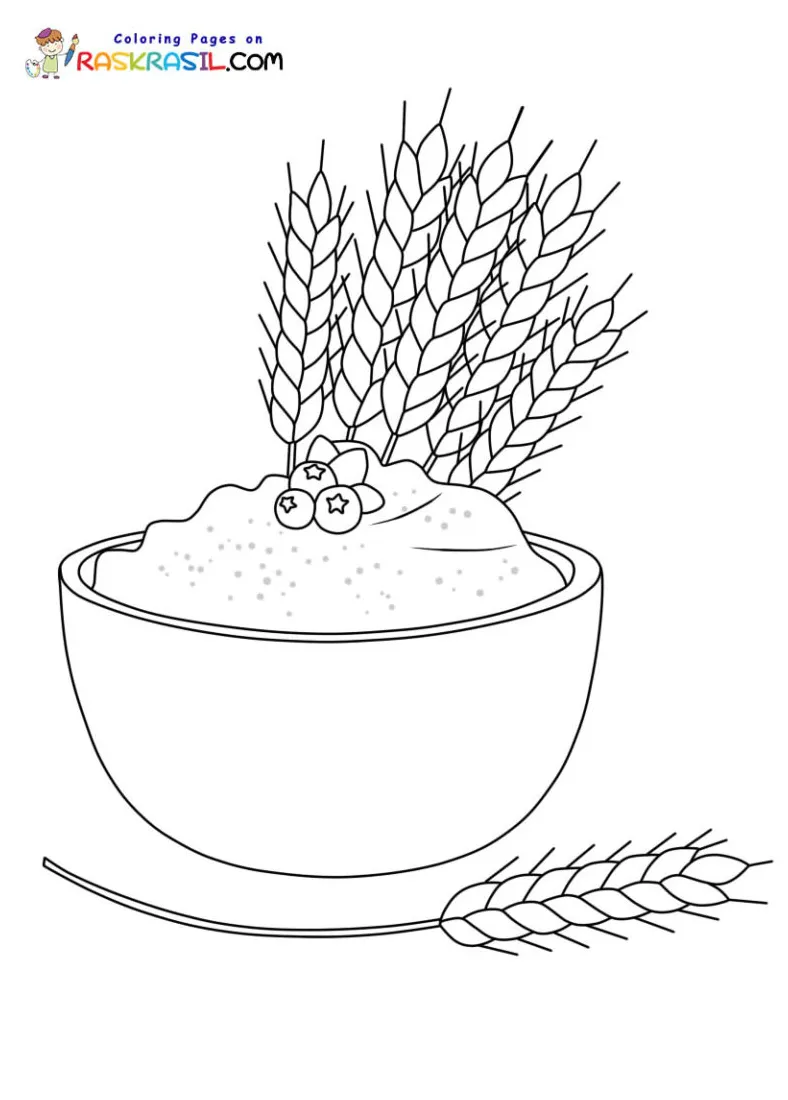 Oatmeal Coloring Pages
