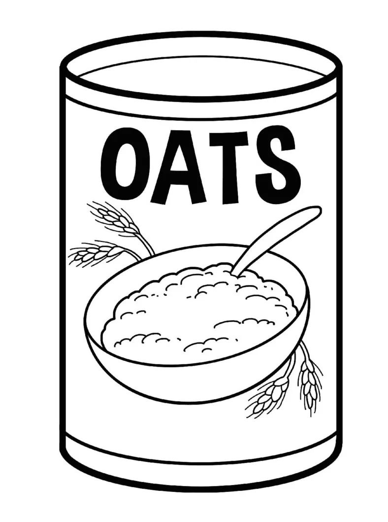 Oatmeal Coloring Pages