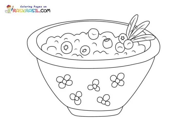 Oatmeal Coloring Pages