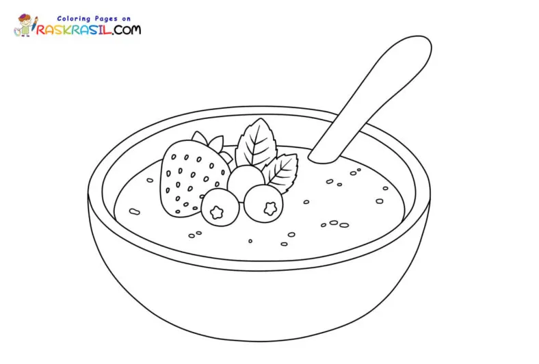 Oatmeal Coloring Pages