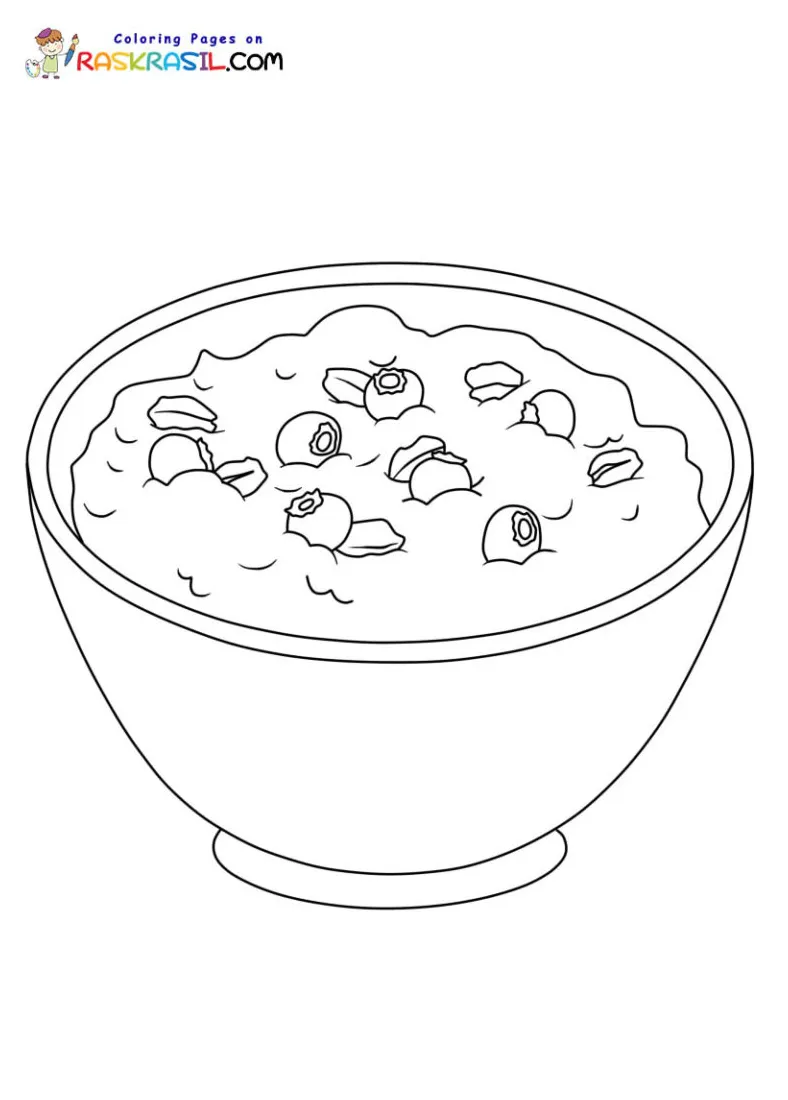 Oatmeal Coloring Pages