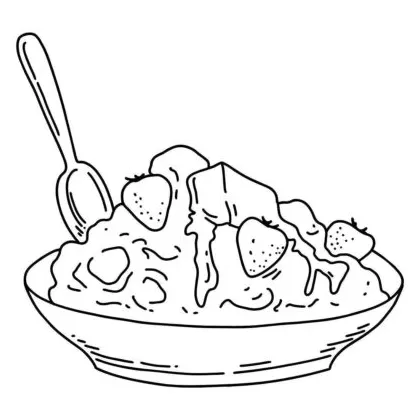 Oatmeal Coloring Pages