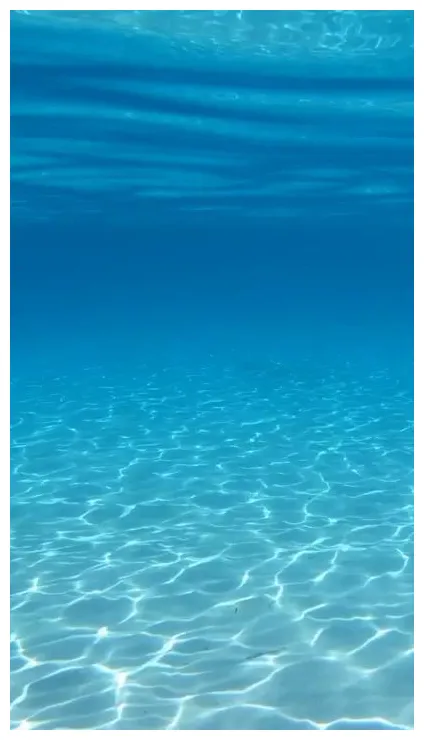 Underwater ocean view with clear blue water