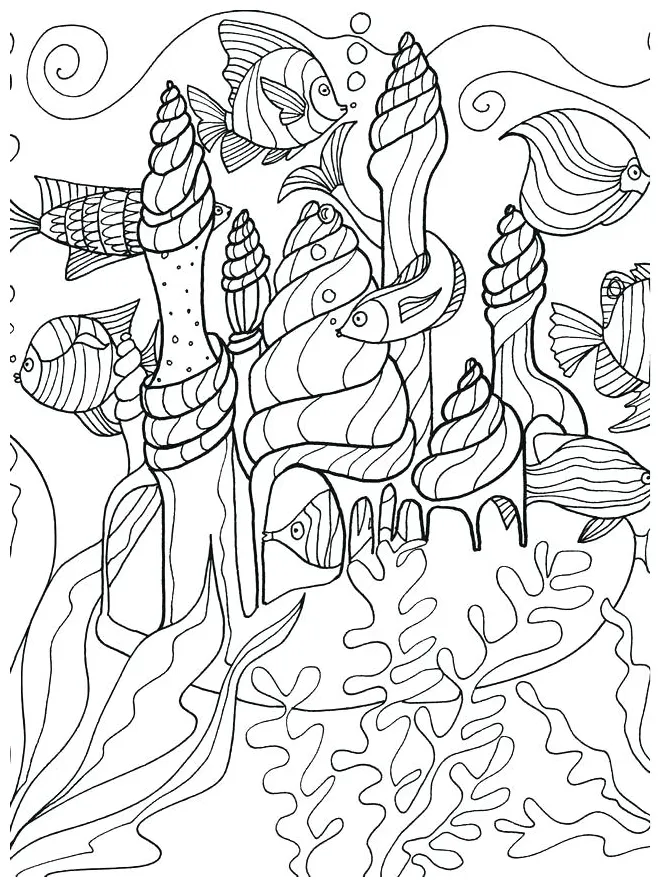 Ocean Floor Coloring Page at GetColorings.com | Free printable