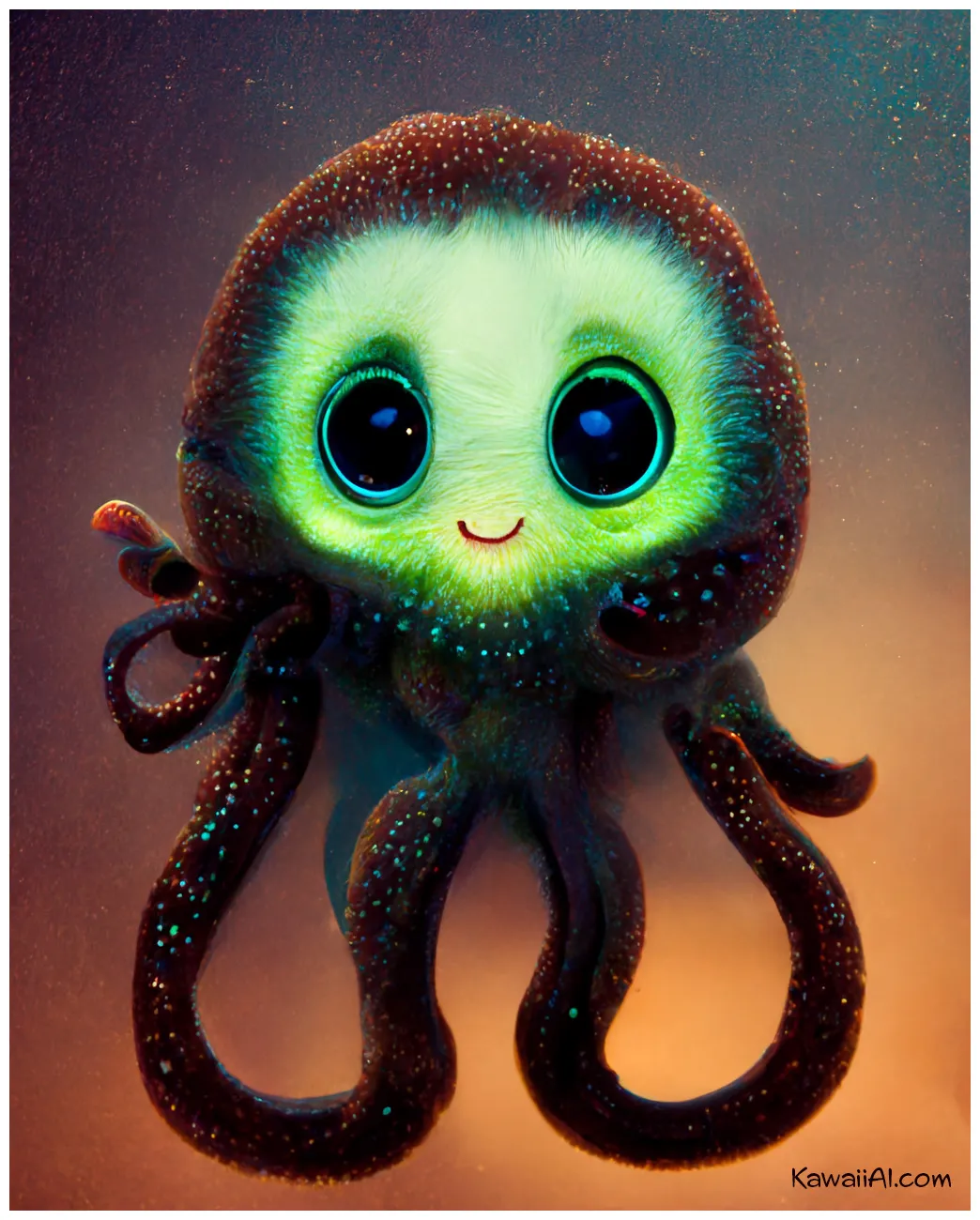 Bioluminescent octopus